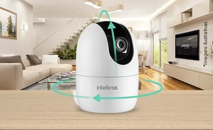  Câmera  Smart Intelbras IZY IZC 1004 Wi-Fi 360°