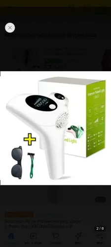 Depilador a Laser Para Rosto e Corpo