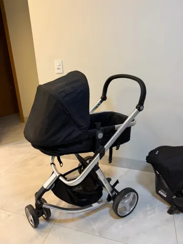 Carrinho de bebê safety | completo com bebê conforto