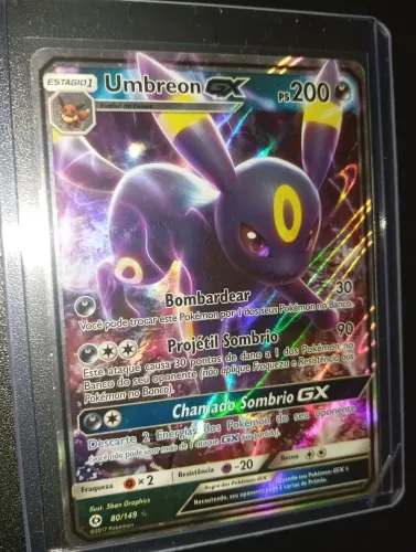 Carta Pokémon Umbreon GX 2017 Original SP Ótimo Estado
