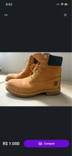 Timberland Yellow Boots 6