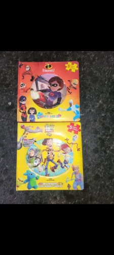 Kit c 2 livros q contem 5 quebra cabeças cada capa dura completos e novissimos