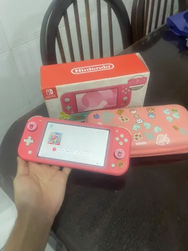 Nintendo switch lite edição animal crossing 32 gigas bloqueado