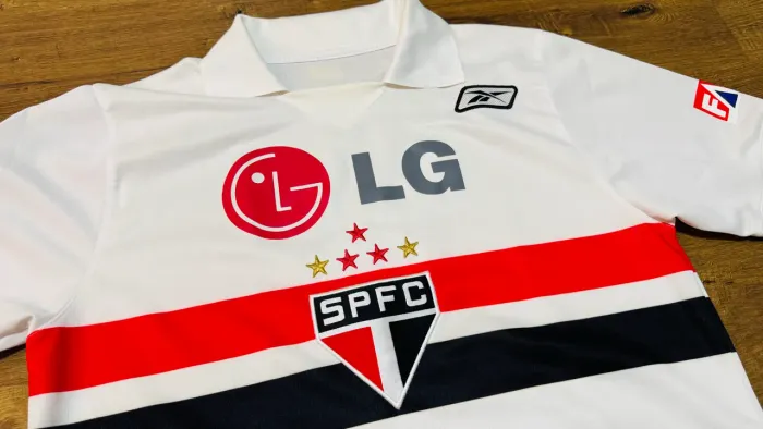 Camisa São Paulo SPFC Reebok 2007 Libertadores