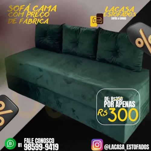 Sofá cama - modelo sofanete espuma D28