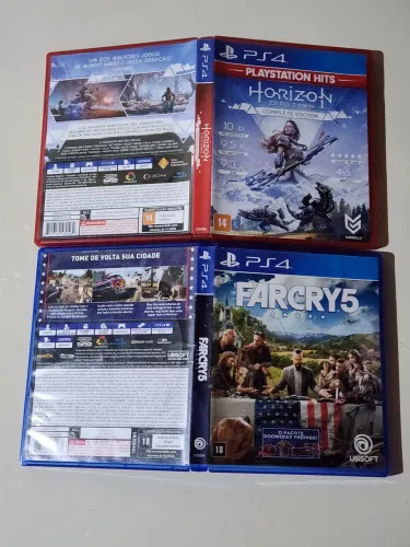 Kit de Jogos Far Cry e Horizon Zero Dawn PS4 PS5 - Mídia Física