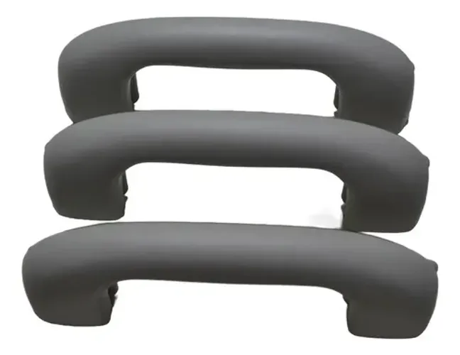 Kit 3 Apoio Puxador Alça Pqp Teto Tracker 2021 Original Cinza Cinza