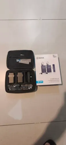 Microfone De Lapela Sem Fio Boya Wm4 Pro K6 Usb-c