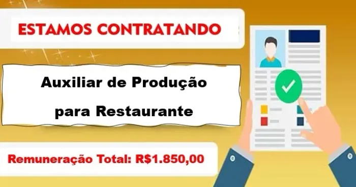 Auxiliar de Produção (Restaurante)