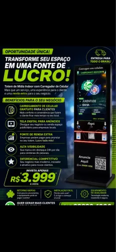Totem mídia indoor 