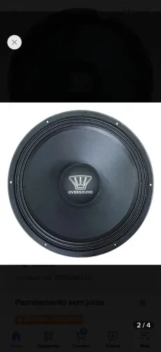 Vendo 4 alto falantes oversound sub18/1000 wats rms 4ohms 