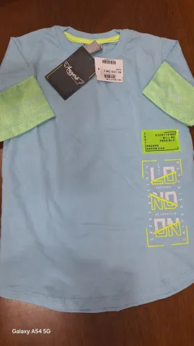 Camiseta infantil Angerô menino 6 anos com detalhes