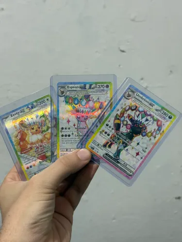 Pokemon TCG - Trio Eevee, Umbreon e Espeon