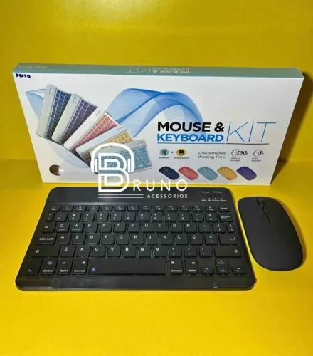 Teclado e mouse Bluetooth 