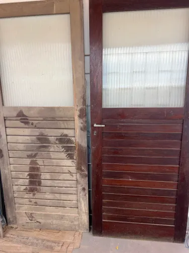 Porta Em Madeira Maciça Jatoba