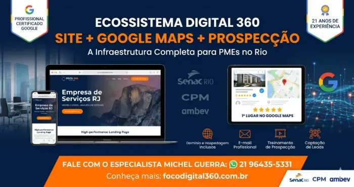 Ecossistema Digital 360: Site + Google Maps + Treinamento de Prospecção