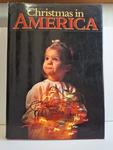 raro livro americano de 1988 christmas in america com 208 páginas de fotos capa dura .