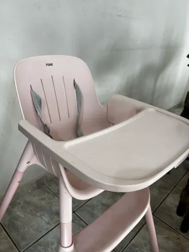 Cadeira de alimentação burigotto poke rosa
