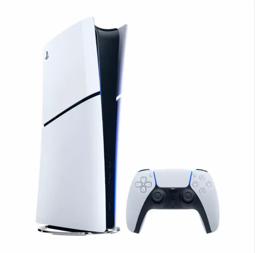 PLAYSTATION 5 SLIM DIGITAL CORE BRANCO 825GB Edição Digital e Controle Sem Fio DualSense