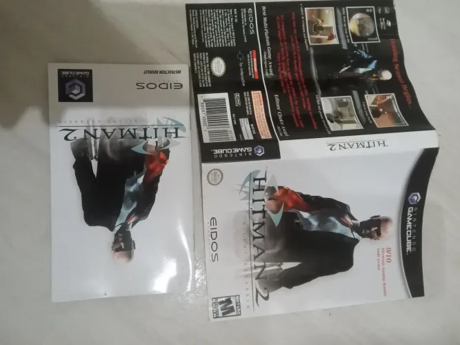 Encarte e manual Hitman 2 Nintendo Game cube