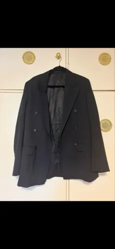 Blazer transpassado preto H&M 50