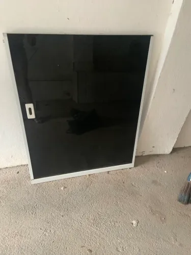 Portas de correr de vidro temperado 6m preto 