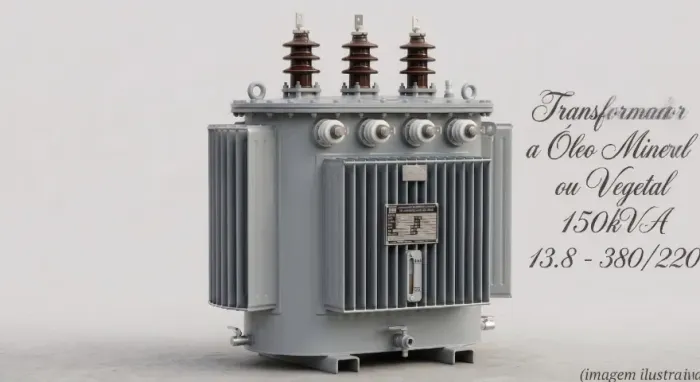Transformador Trifásico (150kVA) 13,8kV à Venda | Também Montamos Subestação