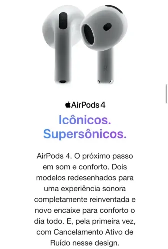 Airpods 4 ANC - Original/Lacrado/Com Nota