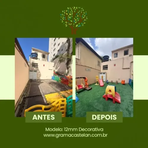 Grama Sintetica Semelhante a Natural - Comercios, Escolas, Academias 