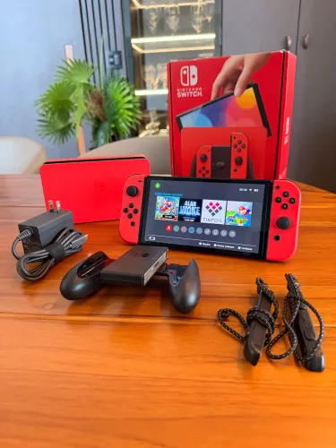 Nintendo Switch Oled Edição Mario Desbloqueado