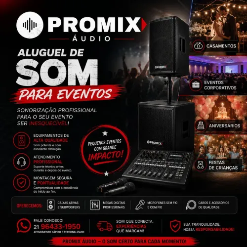 Aluguel de som