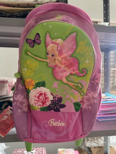 mochila de rodinhas barbie e a pequena polegar vintage anos 2000 nova 