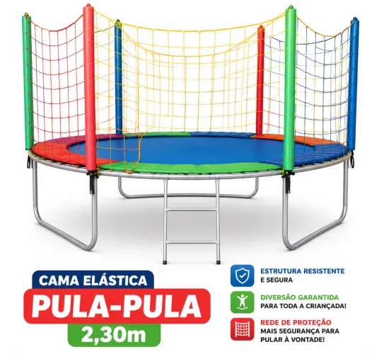 VENDE-SE CAMA ELÁSTICA (PULA-PULA) 2,30m