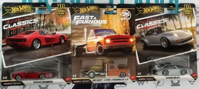 Hot Wheels Premium - Testarossa / C10 / Porsche 993