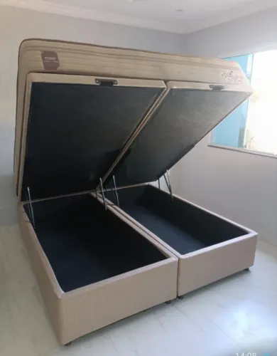 Cama box baú blindado da probel colchão super king valência probel 