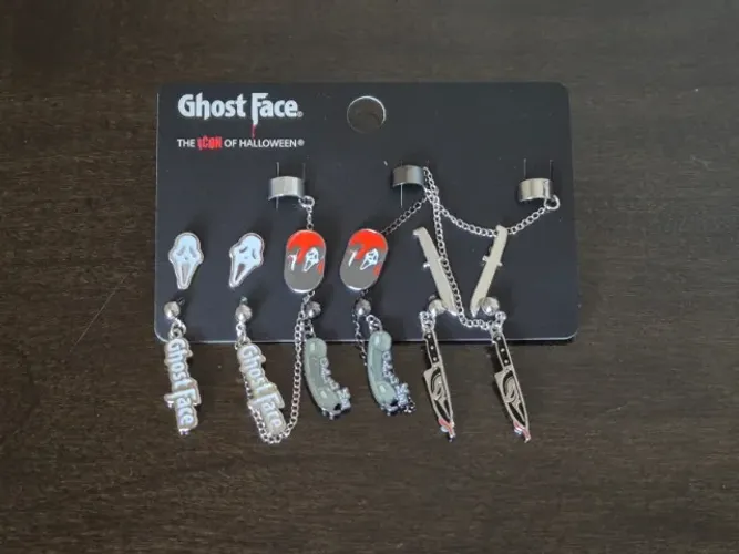 Kit 6 Pares Brincos Pânico. Ghost Face The Icon Of Halloween