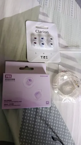 Kit com 6 pares de Eartips + 1 cabo Yongse 2 pin, 0.78, 3.5 mm