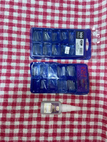 Kit Tips Bailarina + Cola para Unhas