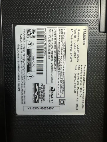 Tb Samsung 55 com defeito display
