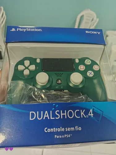 Controle PS4 DualShock 4 Sem Fio (Verde Alpino) - Novo na Caixa