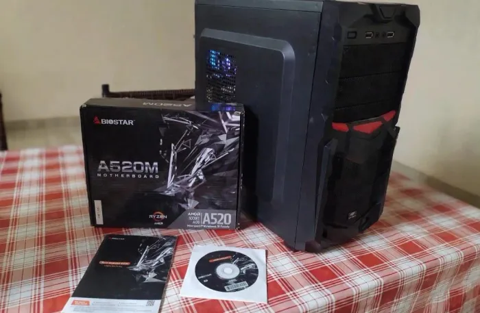KIT RYZEN A520M NOVA + GABINETE RGB ~ FALTA SÓ FONTE E GPU