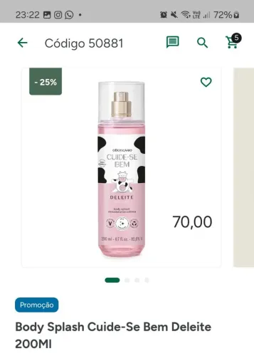 Body splash deleite