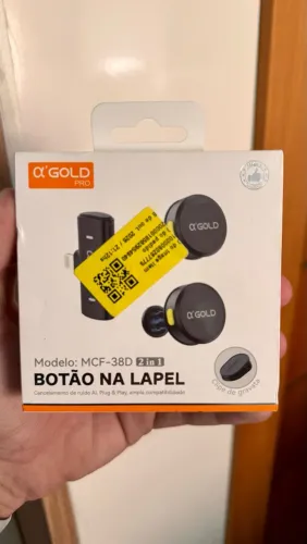 Microfone Lapela A?Gold IPhone Android