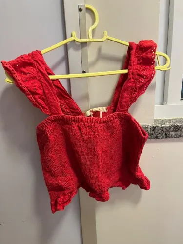 Cropped vermelho 