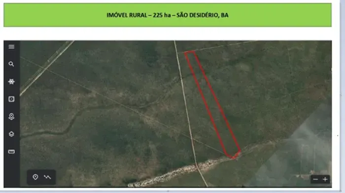 Vendo Área Rural, São Desidério (Barreiras, Luiz Eduardo) - 225 ha - R$260.000,00