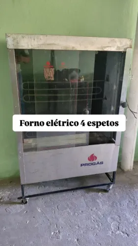 FORNO ELÉTRICO, 4 ESPETOS.