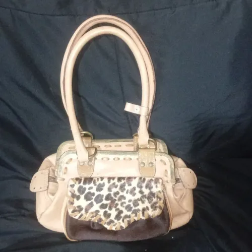 BOLSA VINTAGE DE COURO LUZ DA LUA