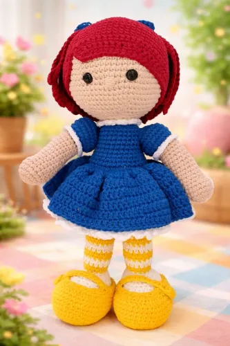 Boneca amiga crochê 