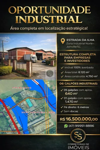 Pavilhão/Galpão à venda no bairro Pirabeiraba (Pirabeiraba) - Joinville/SC