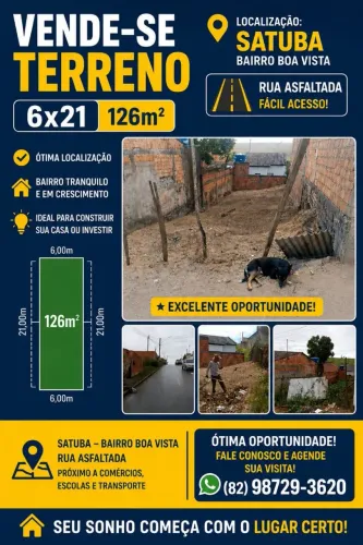 Vendo Terreno (Satuba-AL)